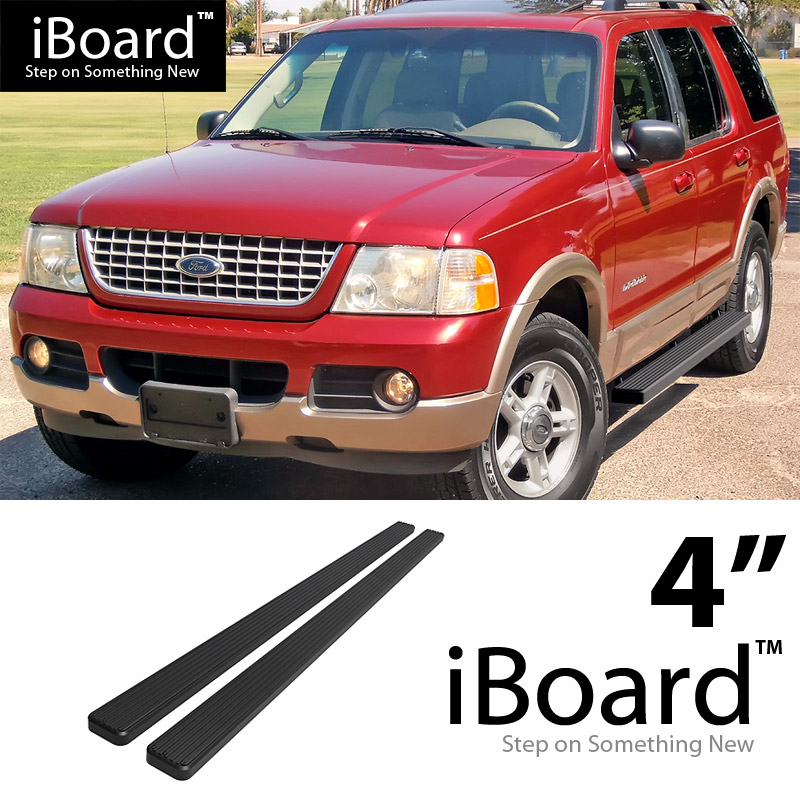4" Black eBoard Running Boards For 2002-2005 Ford Explorer 4 Door | eBay 2004 Ford Explorer Sport Trac Running Boards