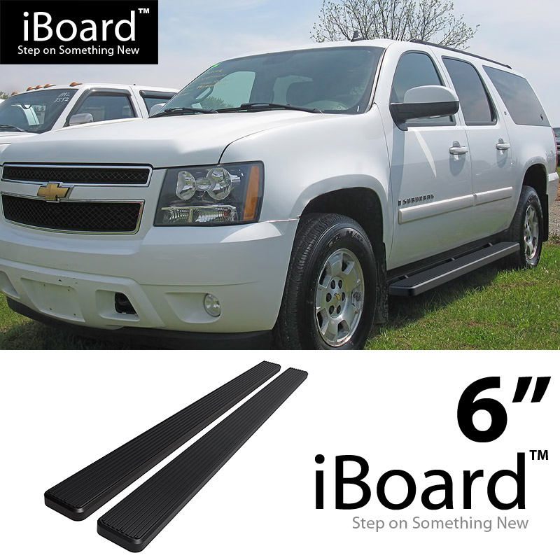 6 Black Eboard Running Boards Fit Chevy Gmc Suburban 3 4 Ton 00