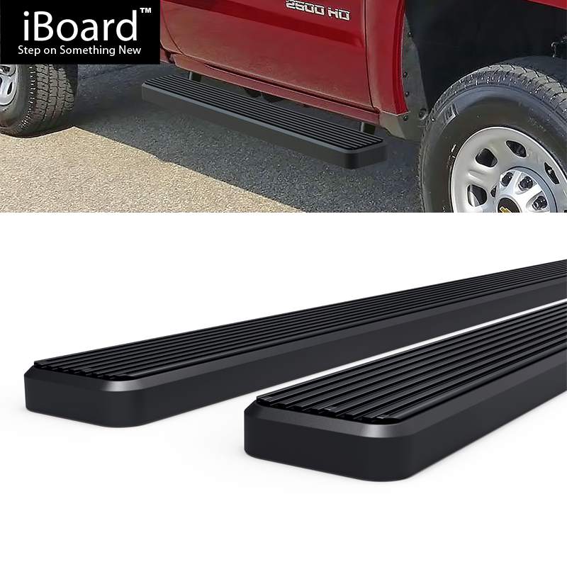 5/" Black eBoard Running Boards For 07-18 Chevy Silverado//GMC Sierra Regular Cab